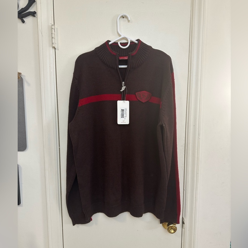 Mens Saucony Nordic 1/4 Zip Sweater-size XXL-NWT
